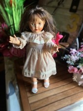 robe  poupee mode et travaux marie francoise corolle beige carreaux tres douce