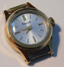 pour pieces KALELA suisse MONTRE FEMME mecanique VINTAGE dame PLAQUEE OR swiss
