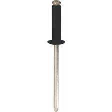 20 RIVET RIVETS POP  NOIR POUR PLAQUE IMMATRICULATION 4X20