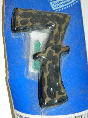 Plaque numero sept - numero, n°7
