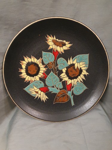 Assiette murale tournesols - assiette,