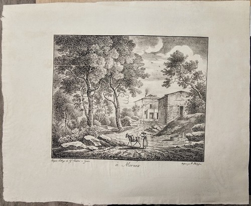 Lithographie mornex - "a, mornex"