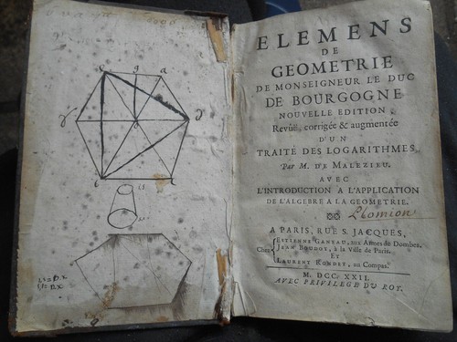 Livre ancien 1722 elemens - , de