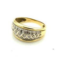 MAGNIFIQUE BAGUE OR 18 CARATS - Diamants 0,26 carat - 3,33 g
