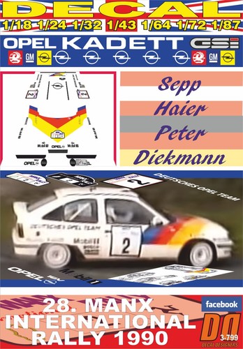Decal opel kadett gsi - decal,