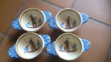 LOT DE 4 BOLS EN FAIENCE DE