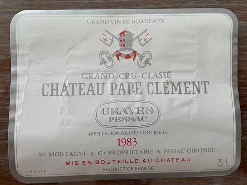 étiquette château pape - Étiquette,