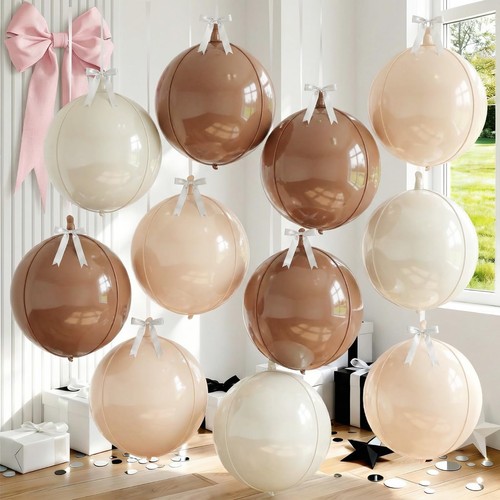 Pcs nude cream beige round - 9,