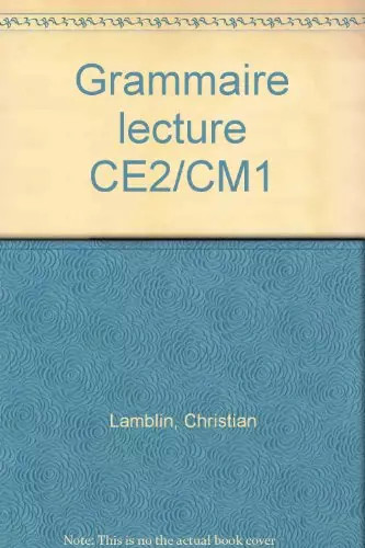 Grammaire lecture ce2 - grammaire,, ce2,