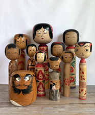 Lot poupées kokeshi - lot,