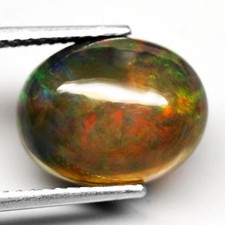 Opale multicolore cabochon - opale, multicolore,