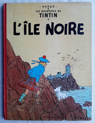 Tintin ile noire tres rare - l'ile,