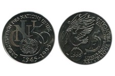 5 Francs ONU