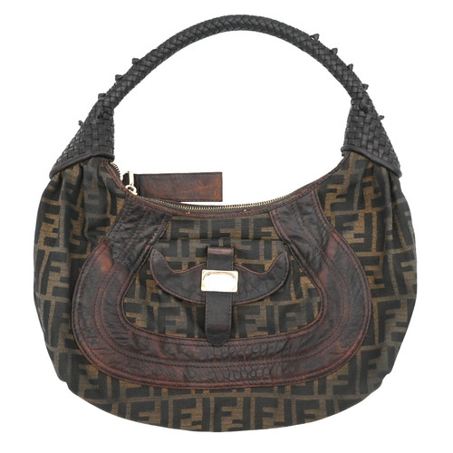 Fendi tobacco zucca canvas spy - fendi,