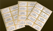 REF AF 42 -90- ENSEMBLE DE 30 ETIQUETTES ANCIENNES  POUR LA NOUVELLE ANNEE