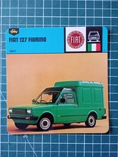 Fiche Auto circa 1978 12 x 12,5 cm utilitaire Fiat 127 Fiorino