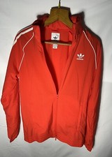 Adidas Anorak Orange Blanc
