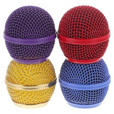  4 Pcs Couverture En Filet Bonnettes Pour Microphone De Cache Anti-poussière