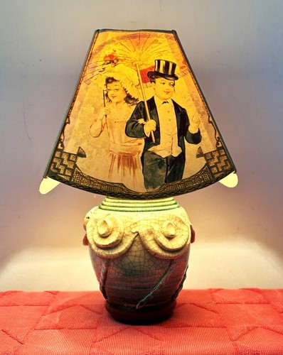 Lampe céramique craquelée - en,
