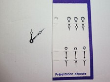 ETA Valjoux 7750 7753 7760 black hands hour + minute / aiguilles heure + minute