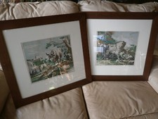 deux tableaux gravures XVIIIe