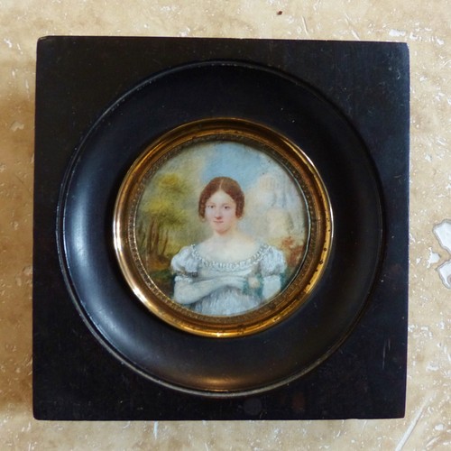 Belle miniature début xixème - miniature,