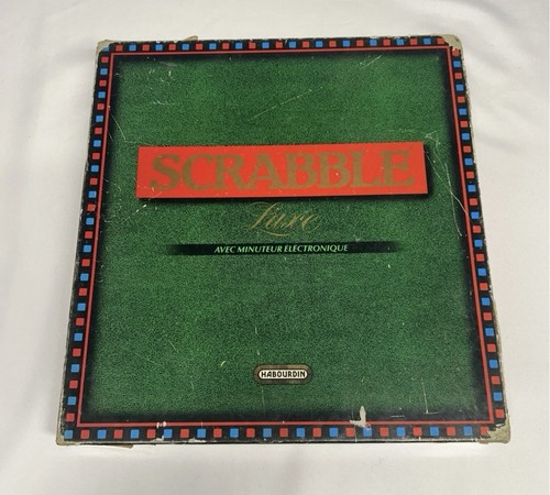 Vintage scrabble luxe avec - a3,