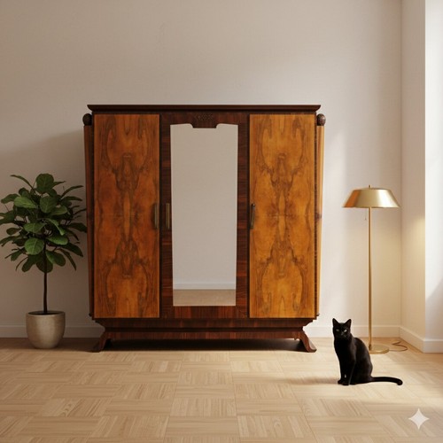 Armoire art déco ancienne - art,