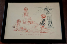 Gravure signée d'E.NAUDY