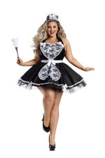 Party King L'Amour Français Nettoyant Soubrette Dentelle Costume Grande Taille