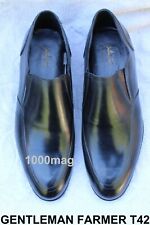 CHAUSSURE HOMME MOCASSIN CUIR NOIR GENTLEMAN FARMER NEUF T42 ENVOI IMMEDIAT
