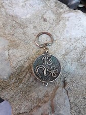 Porte clés Style Boussole Jeu Porte chance Trèfle Fer à cheval