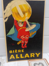 CARTON PUB ANCIEN BIERE BRASSERIE  ALLARY 55 X 35 cm