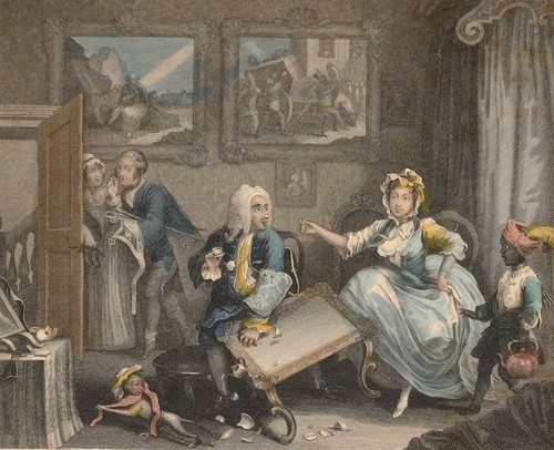 C1840 hogarth coloré - c1840, imprimé