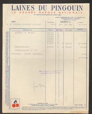 ROUBAIX (59) LAINE à TRICOTER "LAINE DU PINGOUIN" en 1950