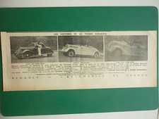10/1935 PUB RENAULT FEMMES CABRIOLET PRIMAQUATRE COUPE COACH VIVA GRAND SPORT AD