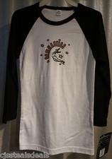 GK Elite Sportswear Adult Small White Black Jersey "Gymnastics" 3/4 sleeve 