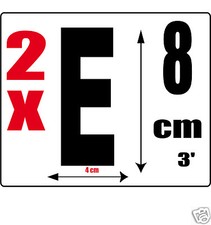 lot 2 lettres [E] Sticker