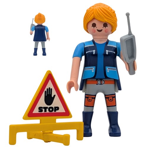 Figurine femme bleu radio - , et