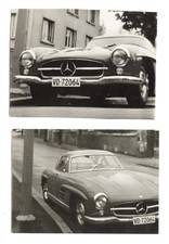 G1035 Mercedes Benz 300 SL. 2 photos argentiques 1960.