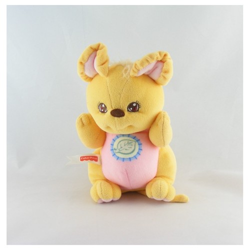 Doudou hochet souris jaune