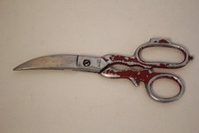 grande paire de ciseaux Nogent chrome ancien 22 cm environ