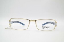 Vintage Pantone Universe 710 Or Argent Noir Carré Lunettes Monture NOS
