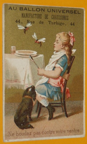 Chromo 1900 1914 chaussures - 1900-1914, au