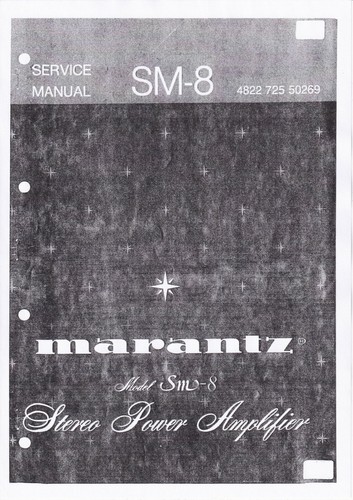 Manuel service pour marantz - manuel,