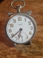 Montre à Gousset Lanco Type Militaire 49 mm Sans Bélière FONCTIONNE 