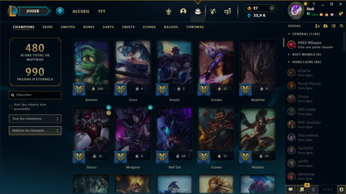 Compte league legend - league, of