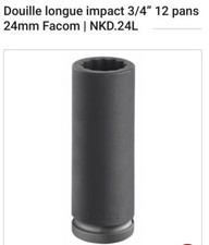 Douille longue impact 3/4”