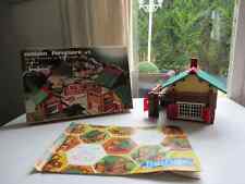 25⚜Ancienne Maison Forestière Jeu De Construction Bois Jeujura 97 Pièces Complet