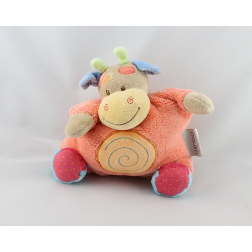 Doudou semi plat girafe vache